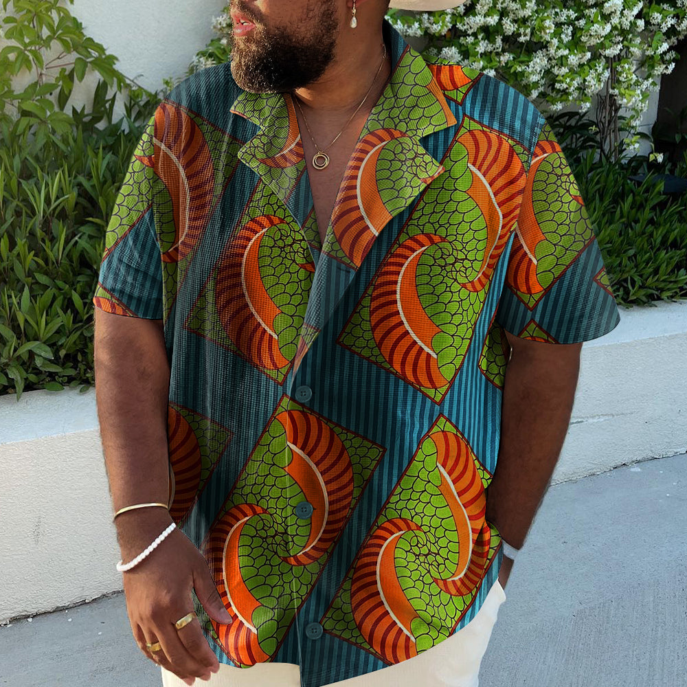 Big & Tall Vintage Short Sleeve Shirt for big men