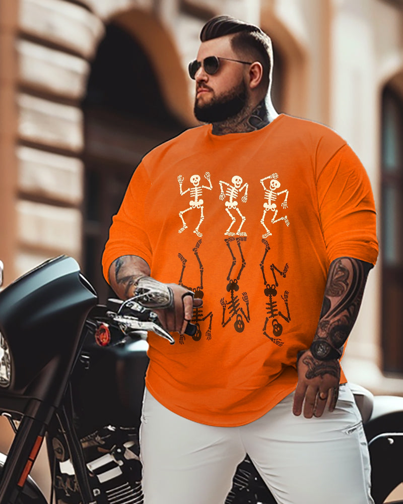 Big & Tall Streetwear Skull T-Shirt for big men