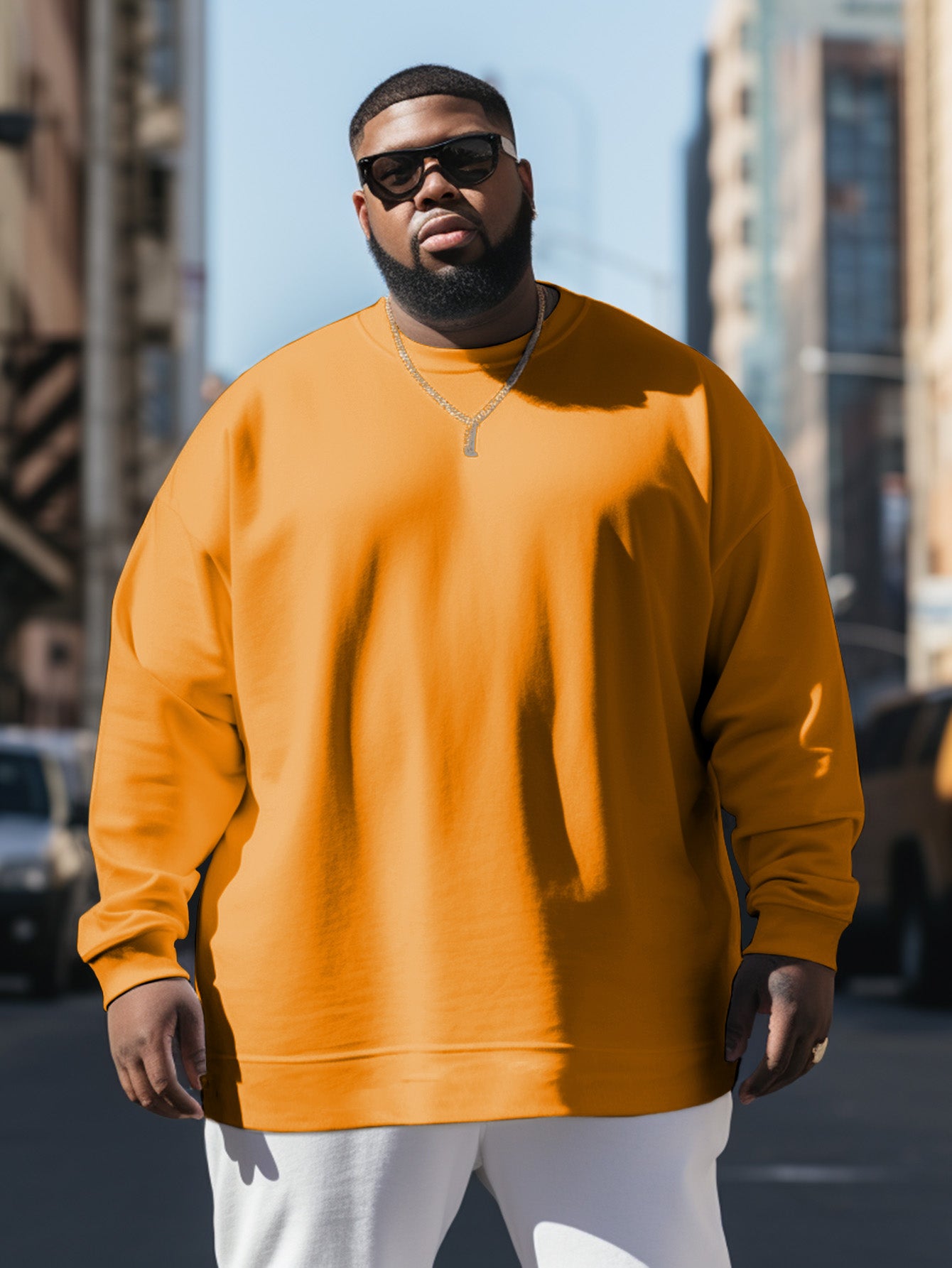 Big & Tall Solid Color Streetwear Men's Clothing for big men view 10