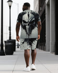 Big & Tall Skull Two-piece Set for big men view 1