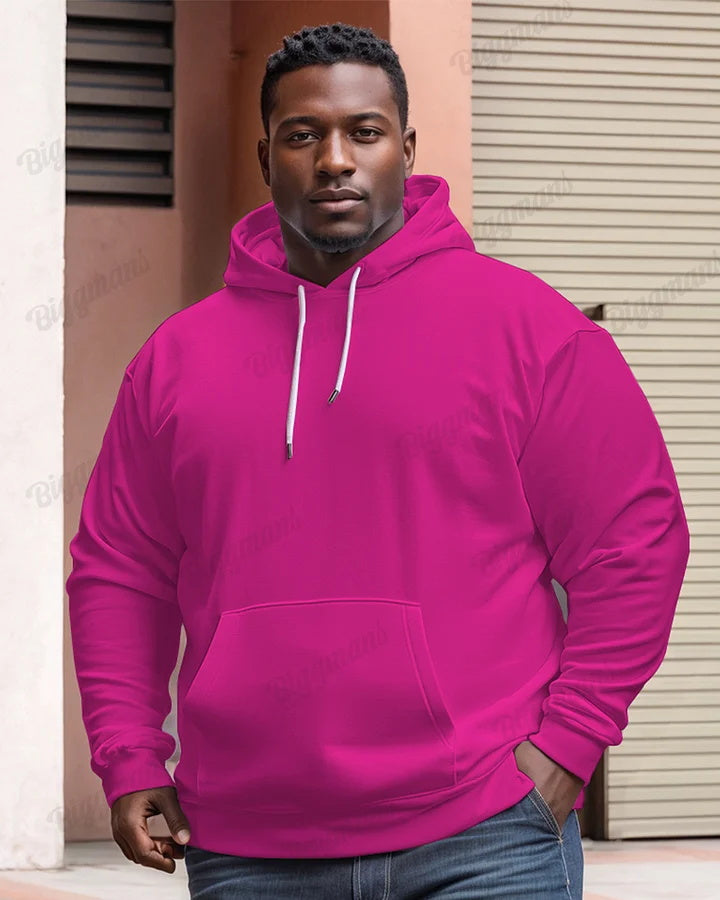 Big & Tall Solid Color Hoodie for big men view 1