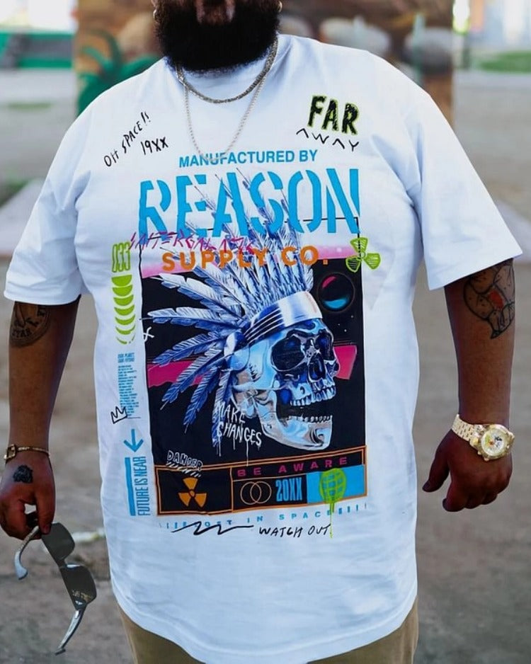 Big & Tall Skull T-Shirt for big men view 1