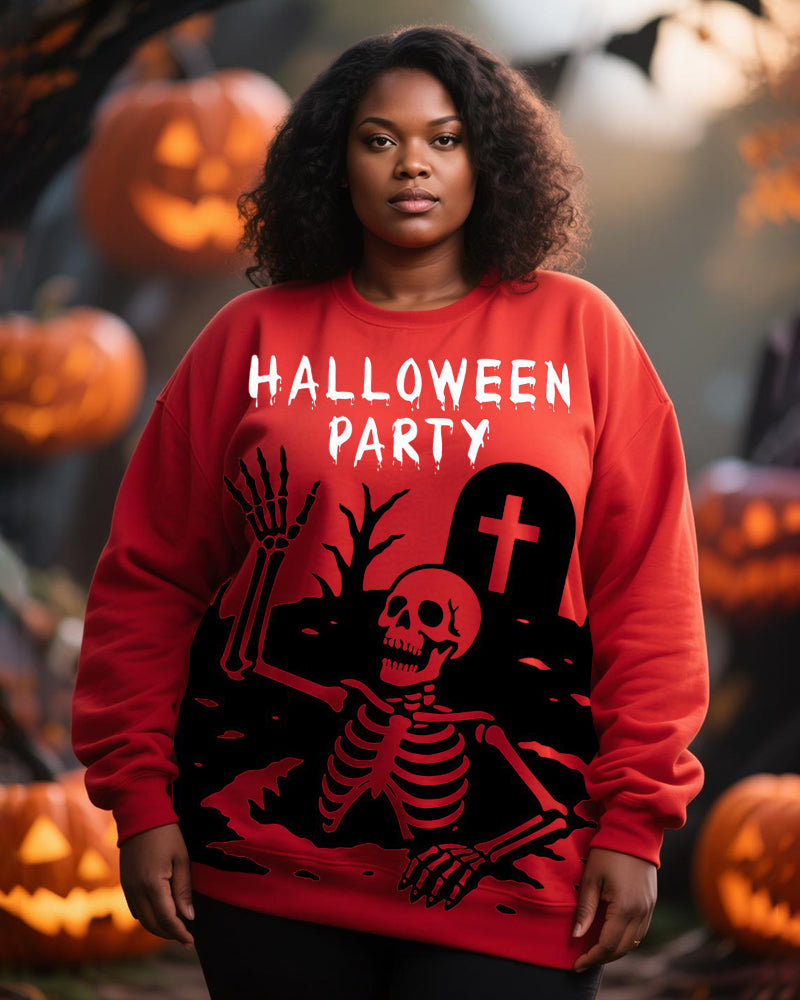 Big & Tall Red Graphic Skull Men's Clothing for big men view 1
