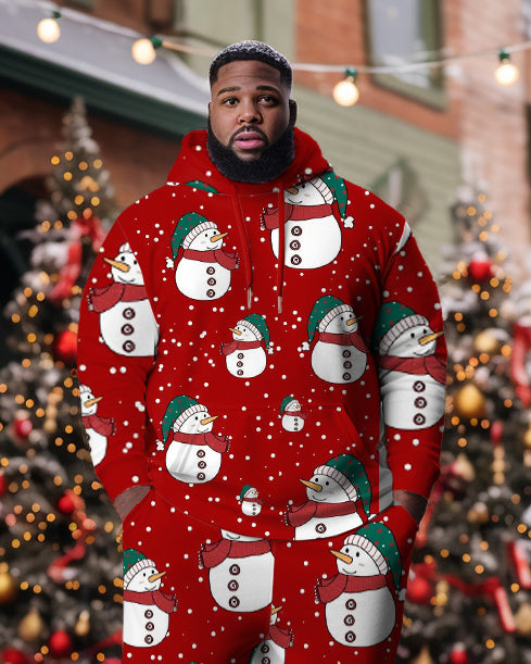 Big & Tall Hoodie Sweatpants Set for big men view 2