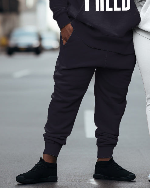 Big & Tall Graphic Streetwear Hoodie Sweatpants Set for big men view 5