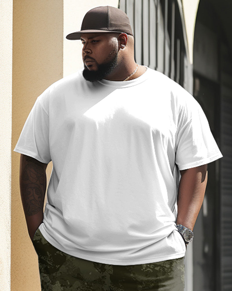 Big & Tall Graphic Streetwear Skull T-Shirt for big men view 2