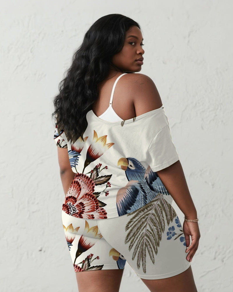 Big & Tall Floral Vintage Two-piece Set for big men view 5