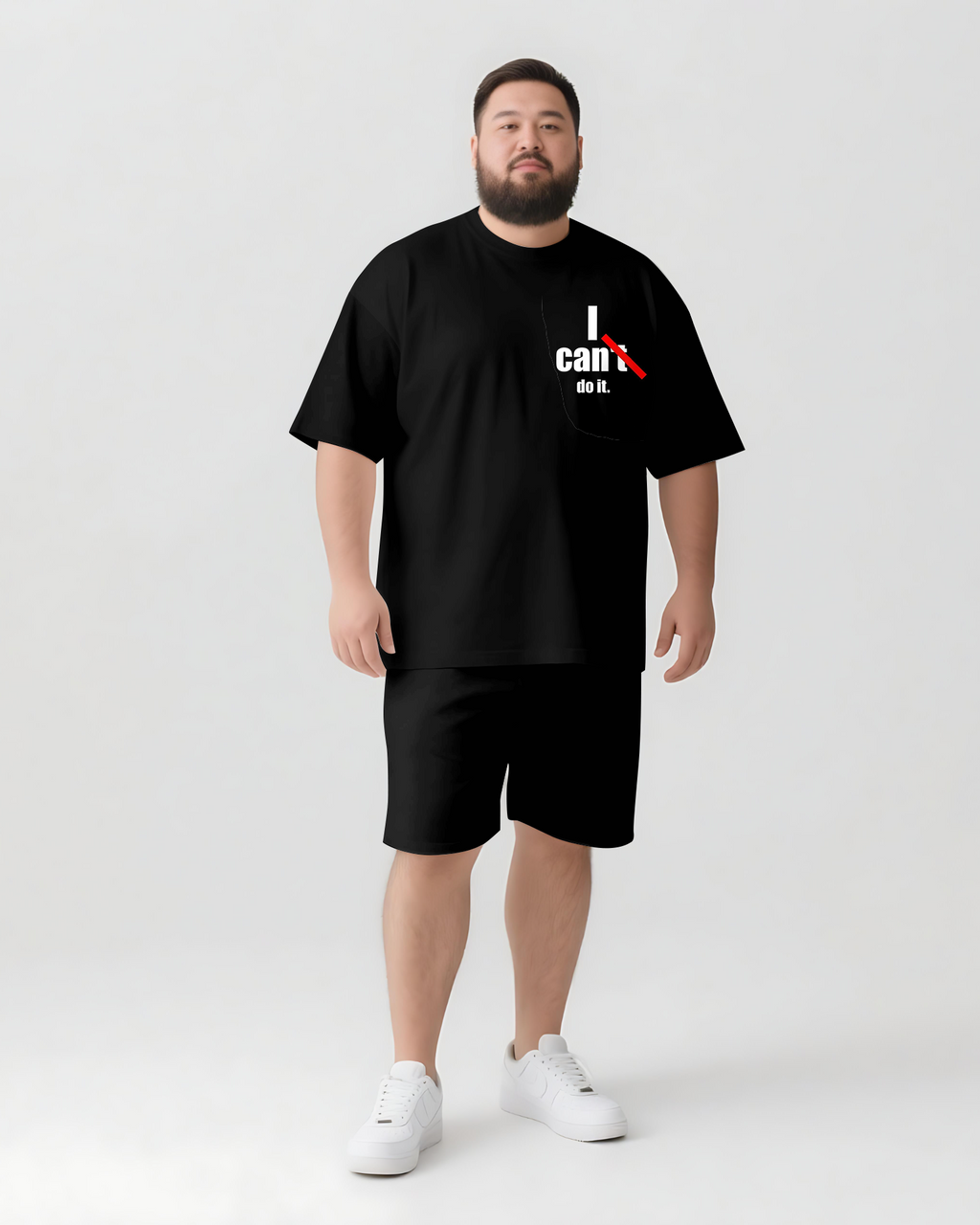 Big & Tall Graphic Streetwear T-Shirt for big men view 2