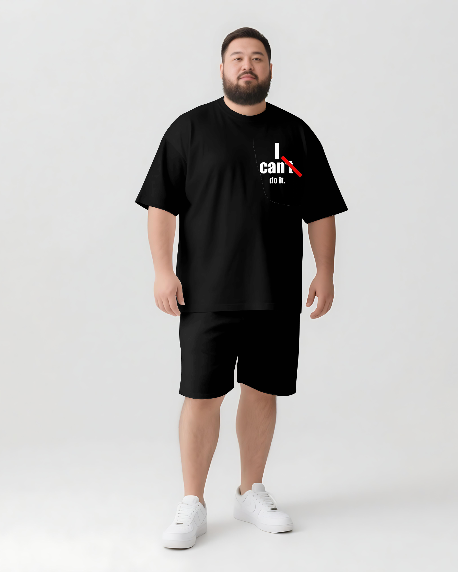 Big & Tall Graphic Streetwear T-Shirt for big men view 2