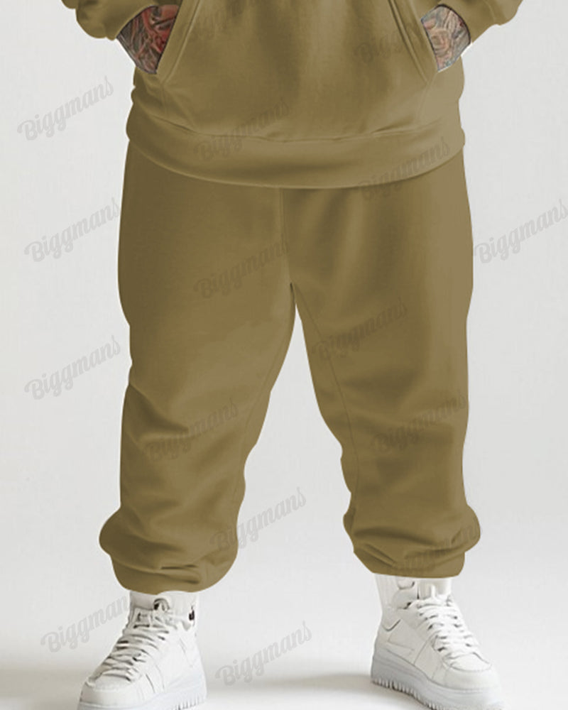 Big & Tall Graphic Hoodie Sweatpants Set for big men view 3