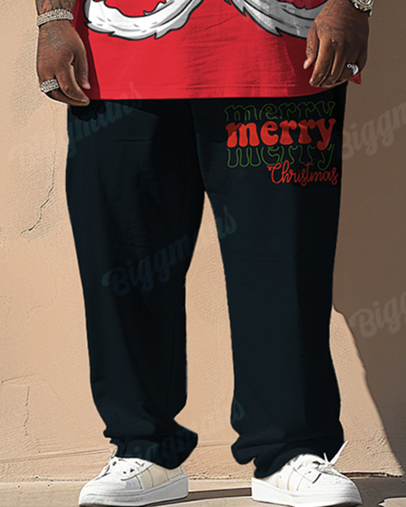 Big & Tall Streetwear T-Shirt Pants Set for big men view 3