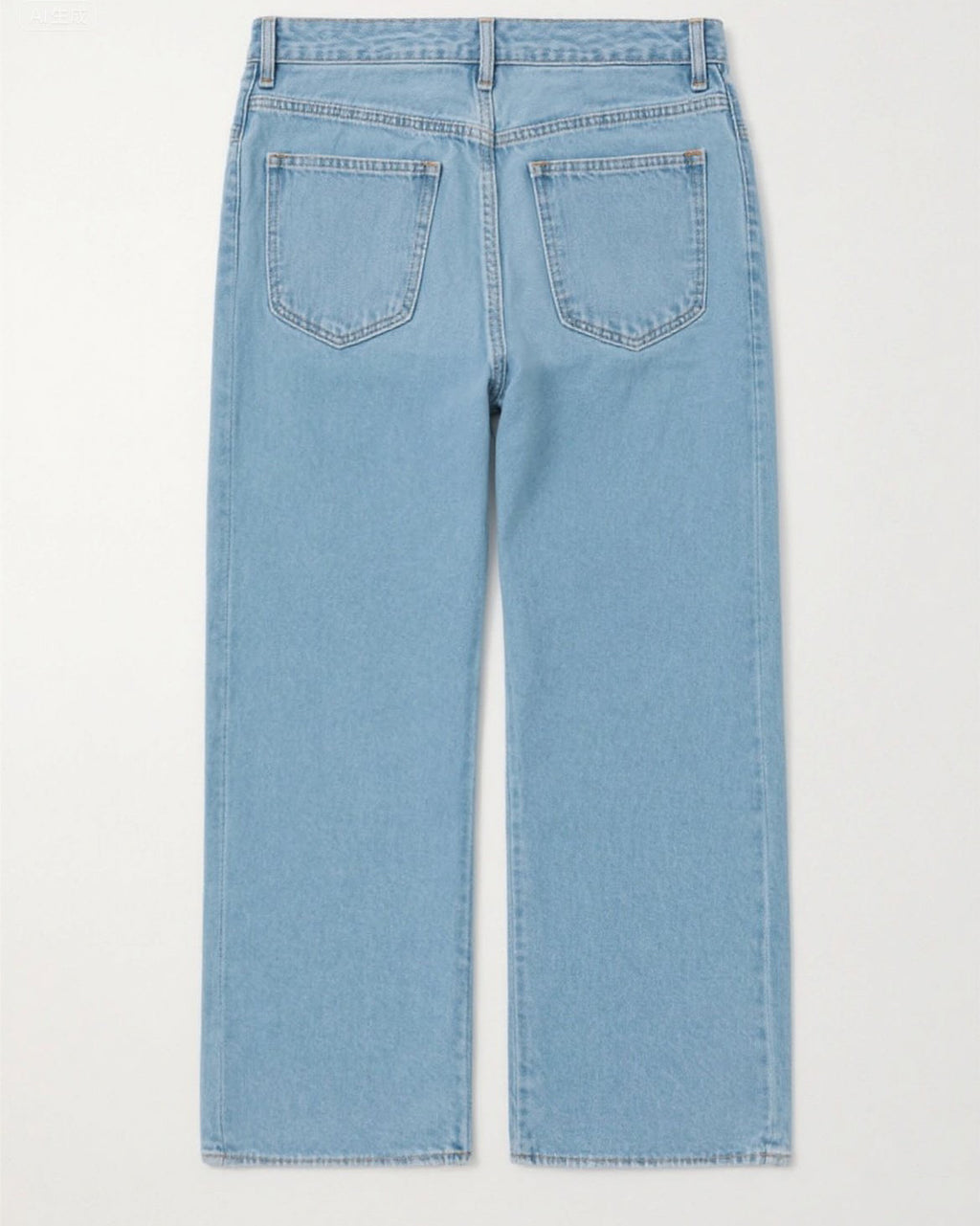 Big & Tall Blue Denim Washed Jeans for big men view 4
