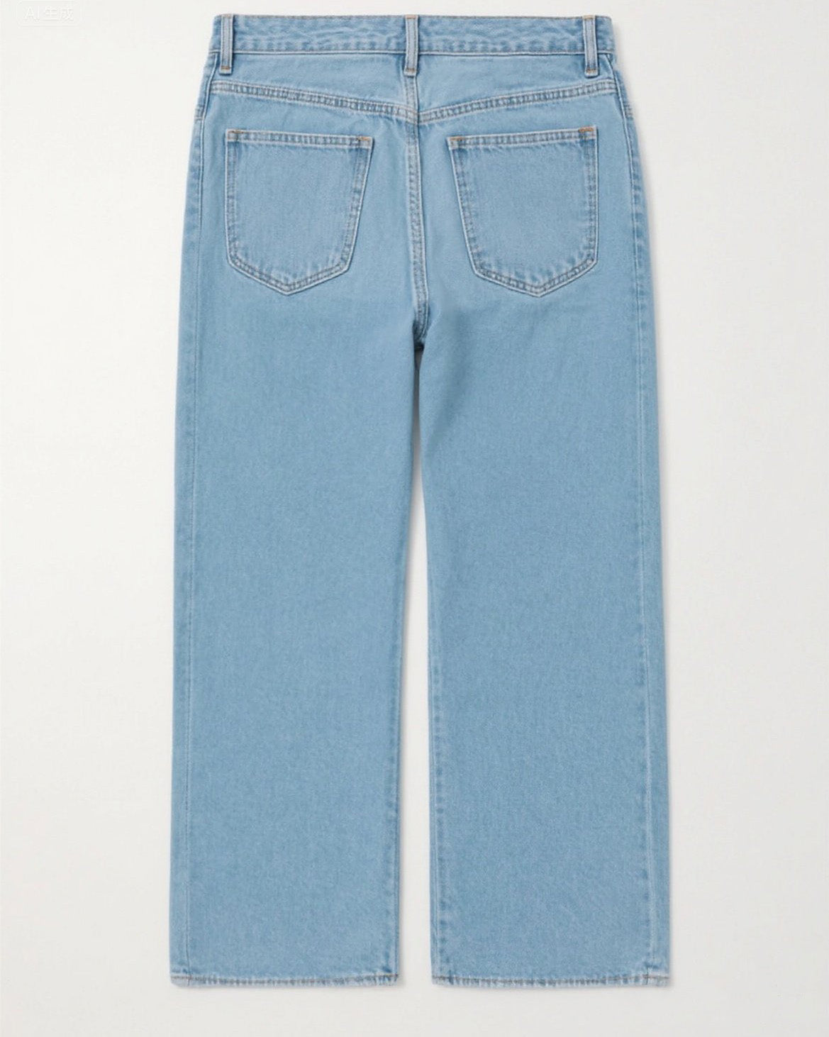 Big & Tall Blue Denim Washed Jeans for big men view 4