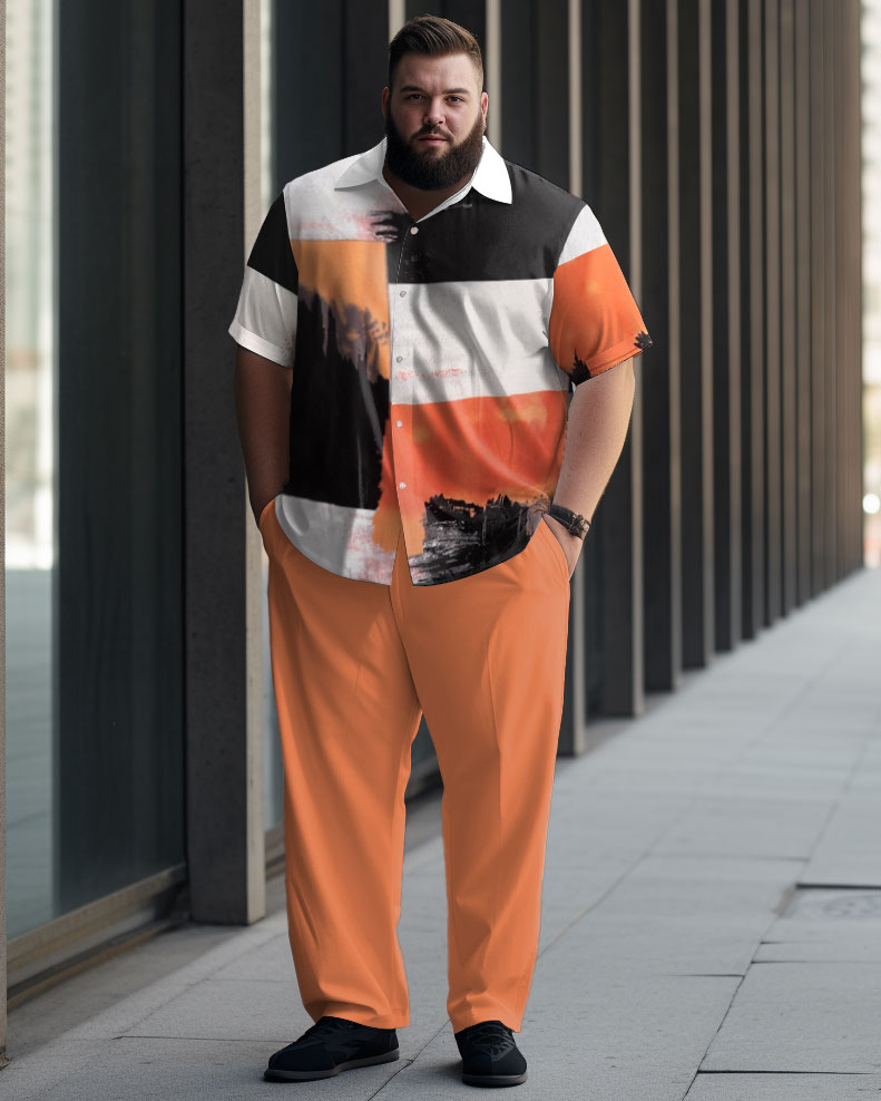 Big & Tall Geometric Business Casual Jeans for big men view 1
