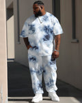 Big & Tall Splash Ink Two-piece Set for big men view 1