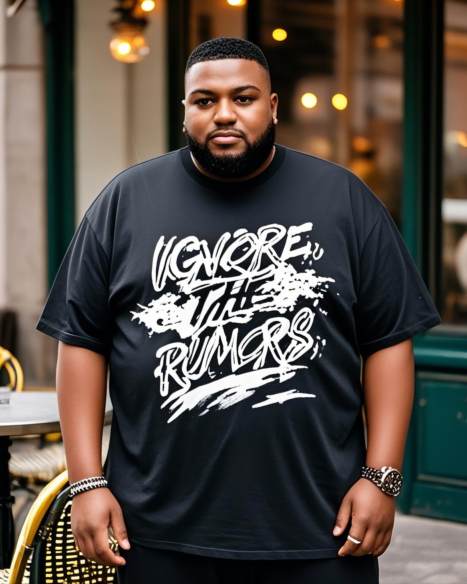 Big & Tall Streetwear T-Shirt for big men