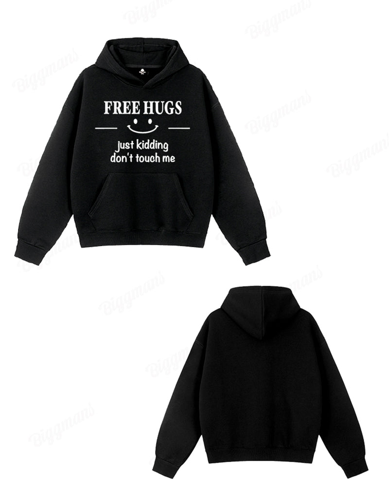 Big & Tall Smiley Hoodie for big men view 2