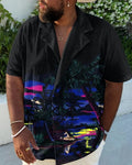 Big & Tall Vintage Short Sleeve Shirt for big men view 1