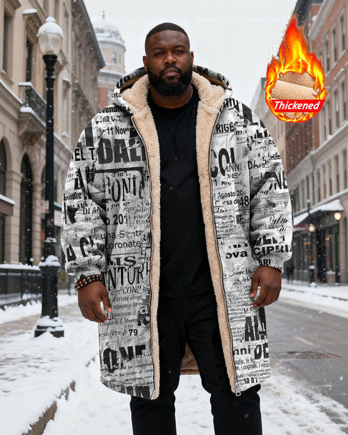 Big & Tall Graphic Graffiti Hoodie for big men view 1