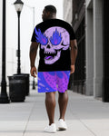 Big & Tall Graphic Skull Two-piece Set for big men view 1