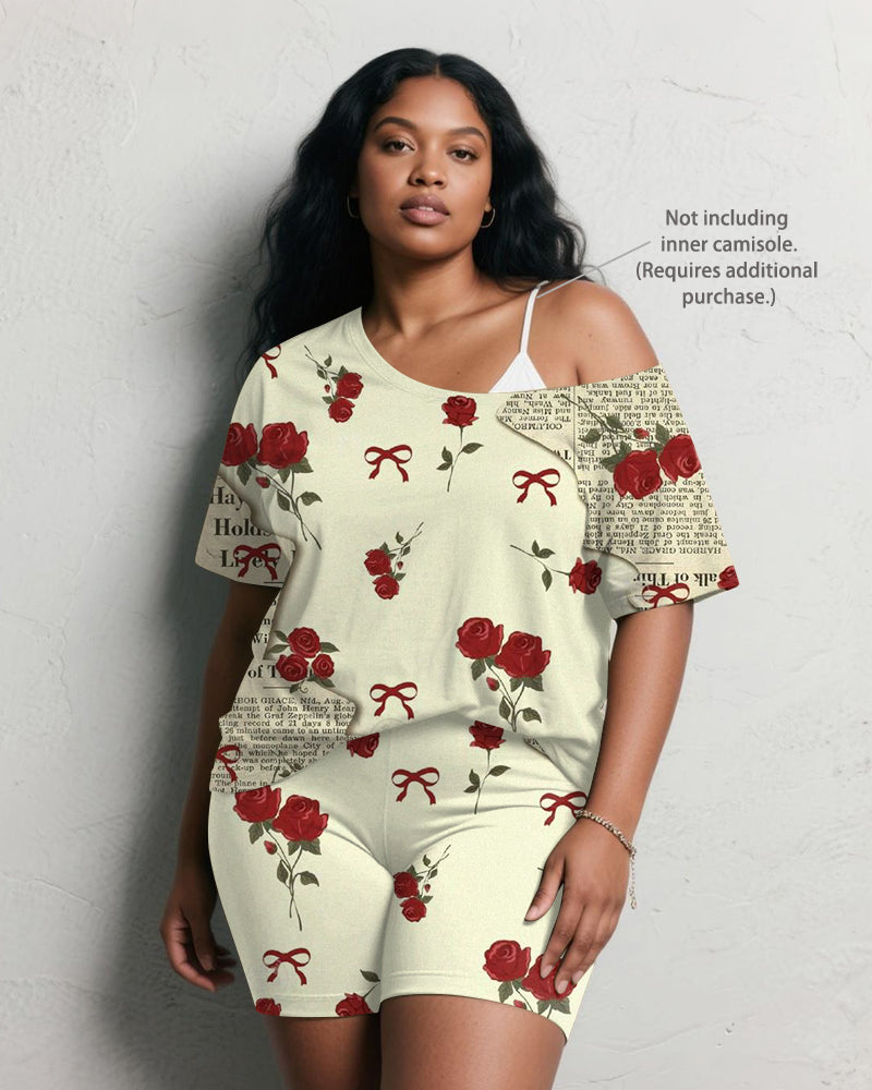 Big & Tall Graphic Vintage Two-piece Set for big men view 2