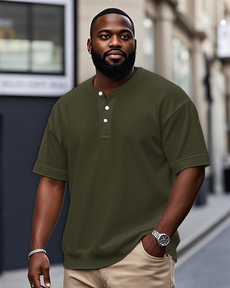 Big & Tall Solid Color T-Shirt for big men view 5