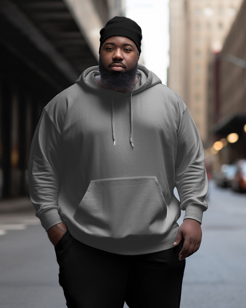 Big & Tall Solid Color Hoodie for big men view 11