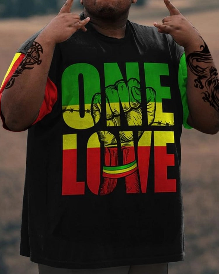 Big & Tall Juneteenth T-Shirt for big men view 1