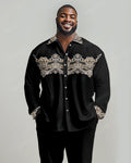 Big & Tall Graphic Vintage Long Sleeve Shirt for big men view 1