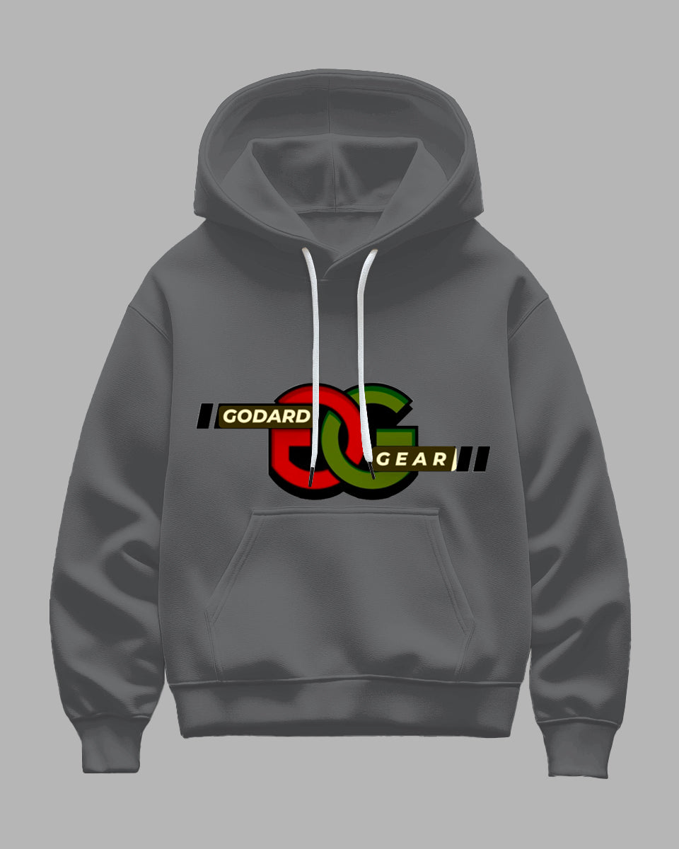 Big & Tall Gray Graphic Hoodie for big men