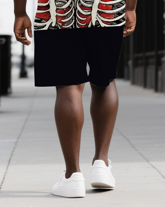 Big & Tall Graphic Skull Two-piece Set for big men view 3