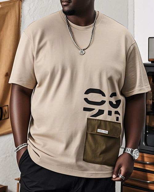 Big & Tall Geometric Graphic T-Shirt for big men view 1