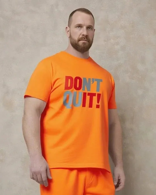 Big & Tall Graphic Streetwear Two-piece Set for big men view 12