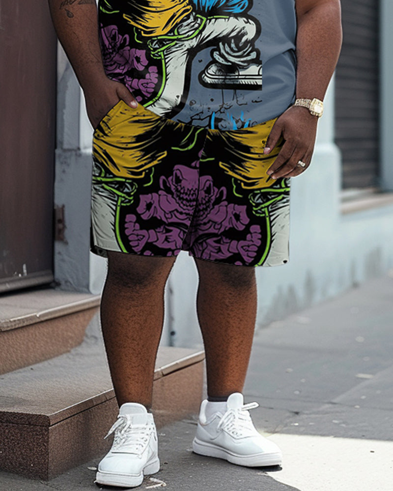 Big & Tall Graphic Skull Jeans for big men view 3