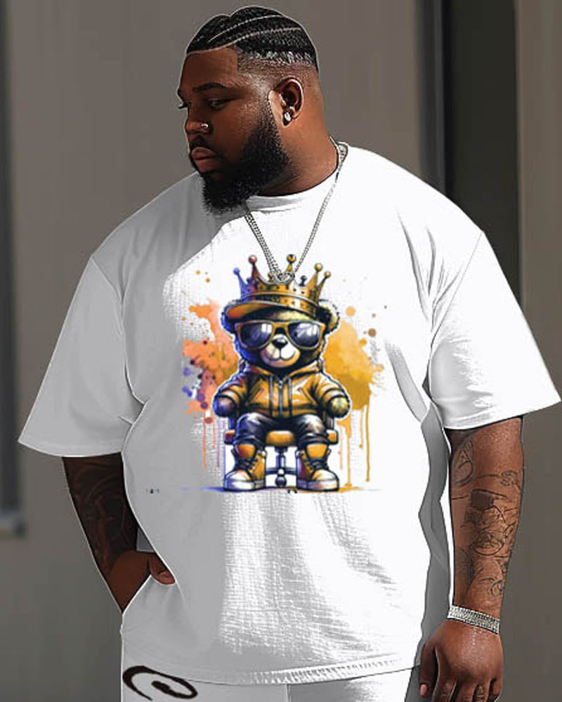 Big & Tall Streetwear Two-piece Set for big men view 2