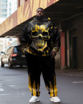 Big & Tall Graffiti Streetwear Hoodie Sweatpants Set for big men view 1