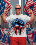 Big & Tall Striped Graphic T-Shirt for big men view 1