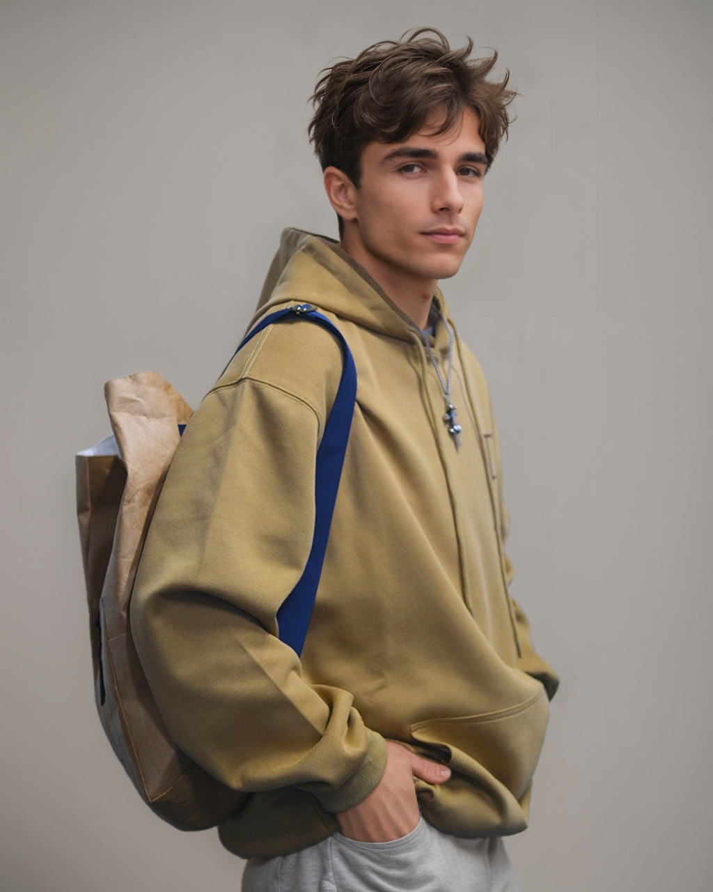 Big & Tall Athletic Streetwear Hoodie for big men view 1