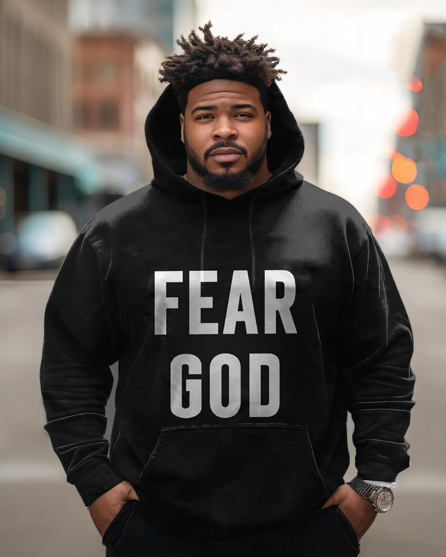 Big & Tall Graphic Hoodie for big men