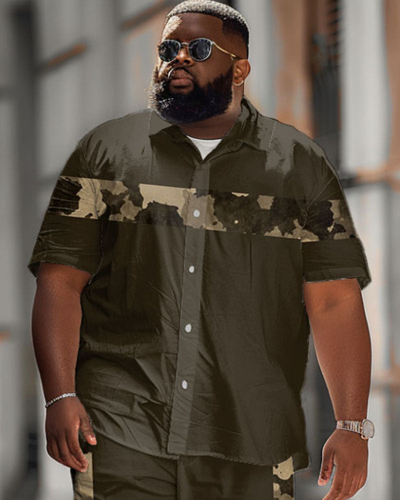 Big & Tall Graphic Camouflage Vintage Jeans for big men view 2