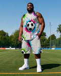 Big & Tall Splash Ink Two-piece Set for big men view 1