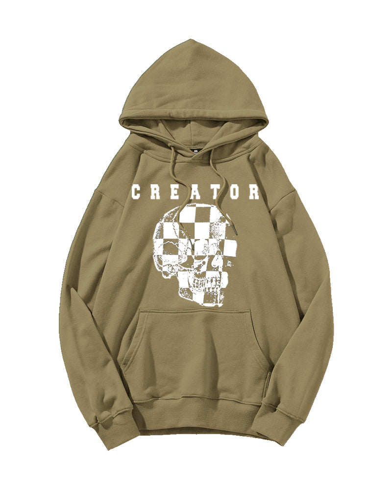 Big & Tall Graphic Skull Hoodie for big men view 12