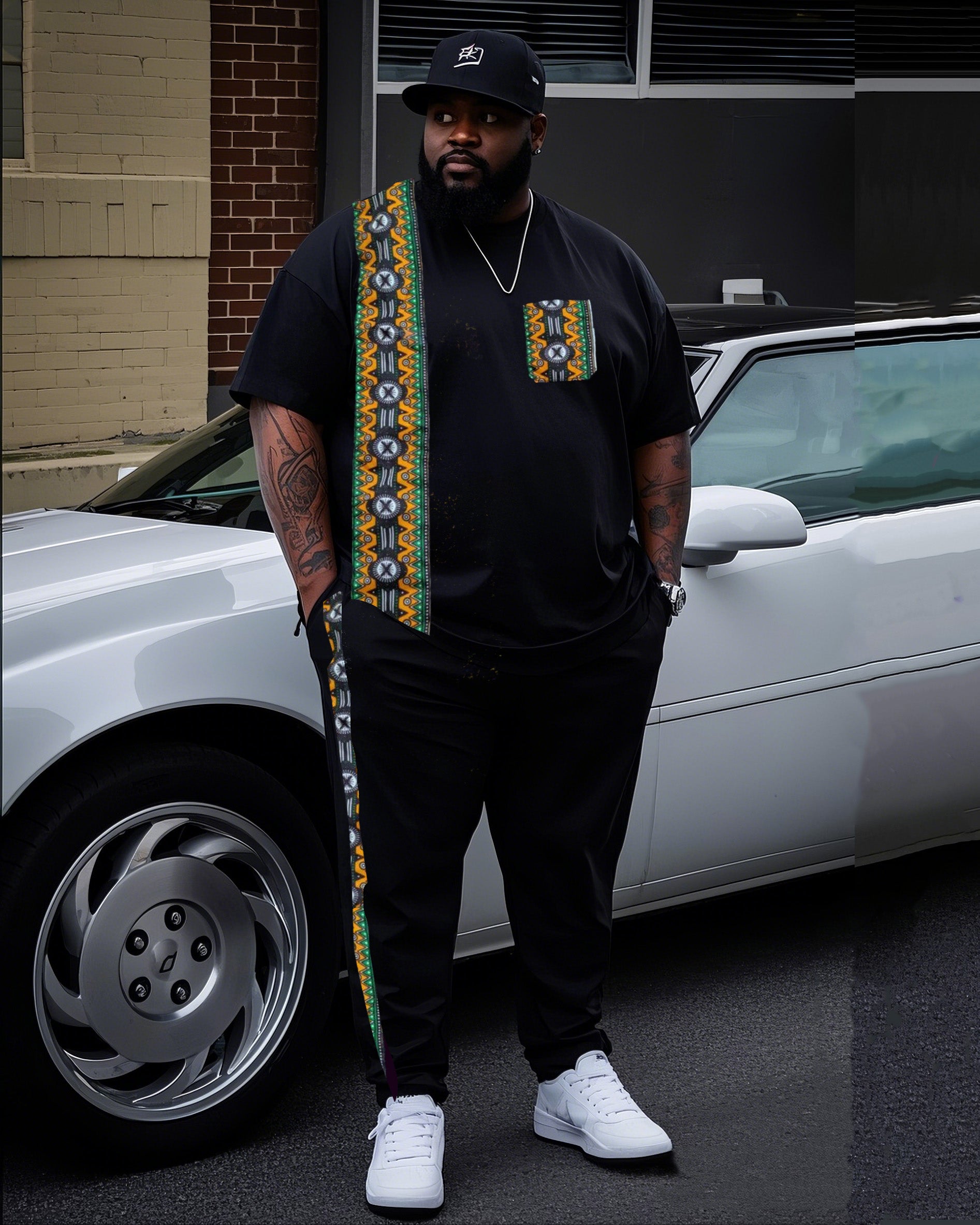Big & Tall Graphic Two-piece Set for big men view 1