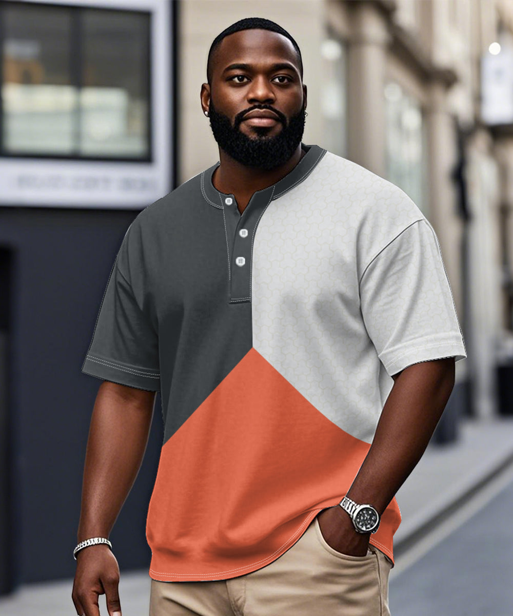 Big & Tall Geometric T-Shirt for big men view 1