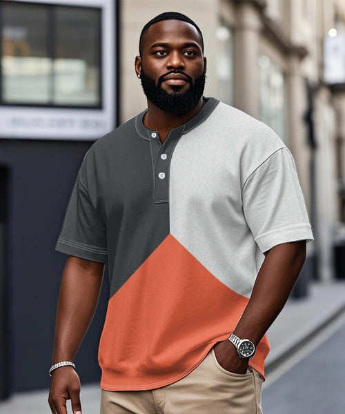 Big & Tall Geometric T-Shirt for big men view 1