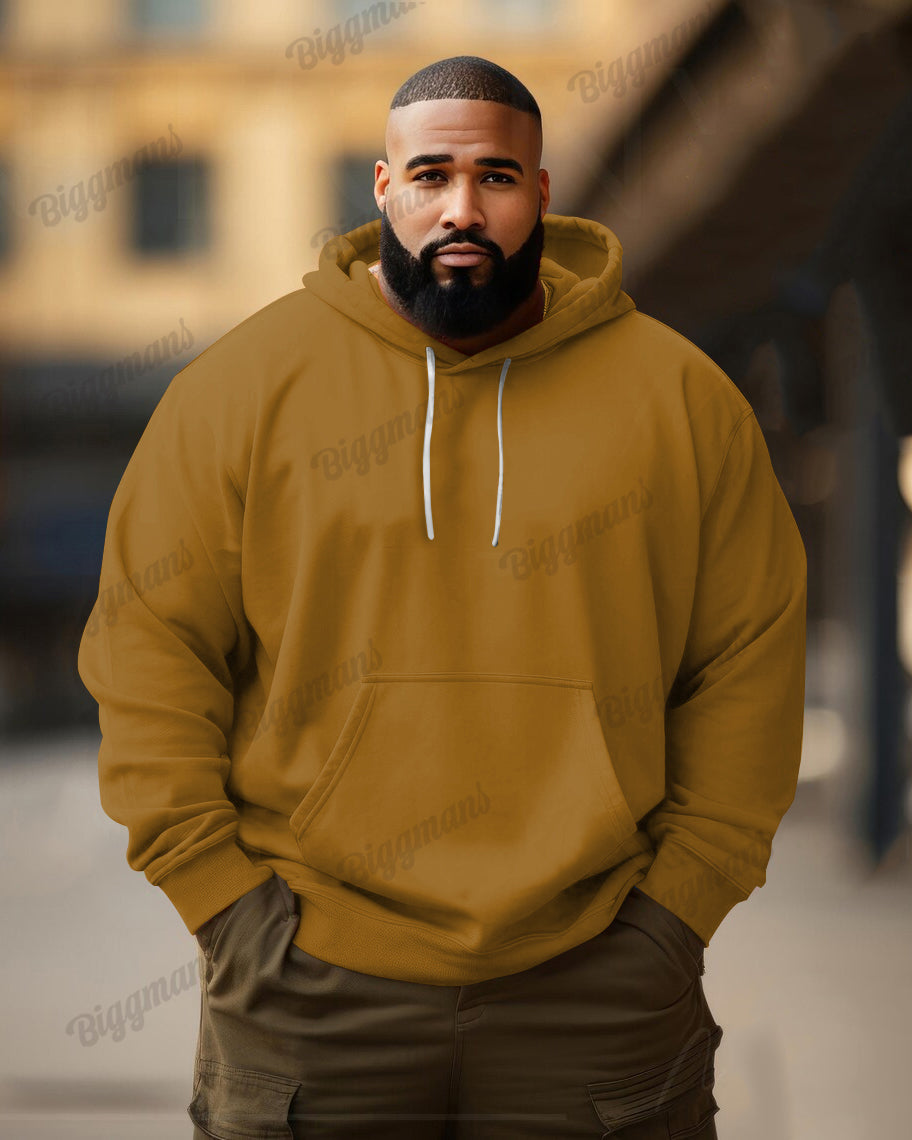 Big & Tall Solid Color Hoodie for big men view 5