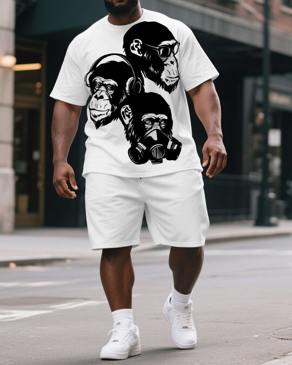 Big & Tall Graphic Two-piece Set for big men view 1