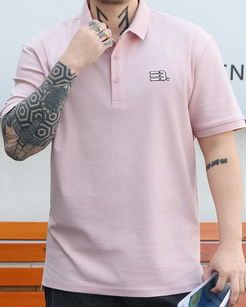 Big & Tall Business Casual Streetwear Polo Shirt for big men view 5