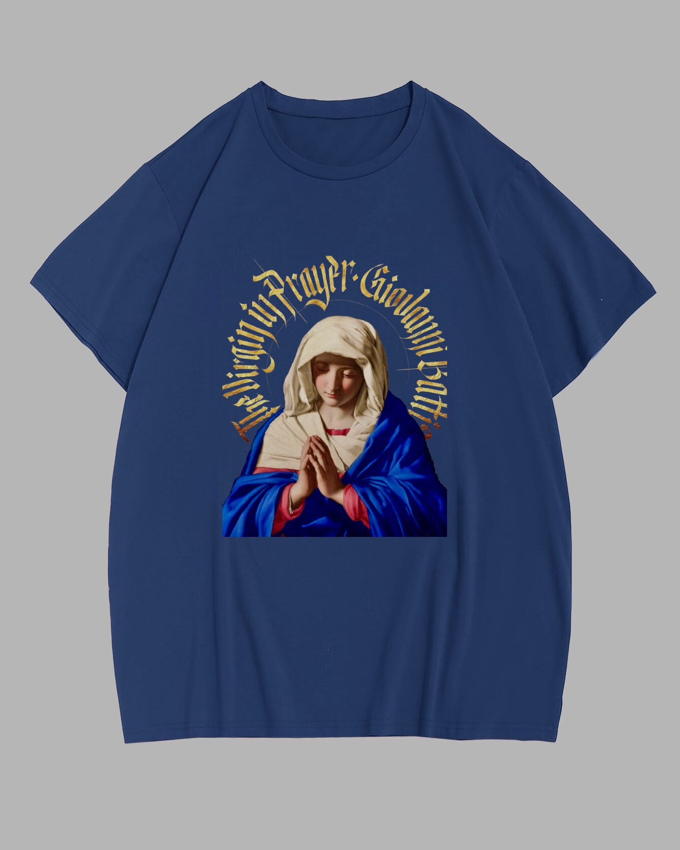 Big & Tall Blue Graphic T-Shirt for big men
