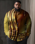 Big & Tall Floral Patchwork Jeans for big men